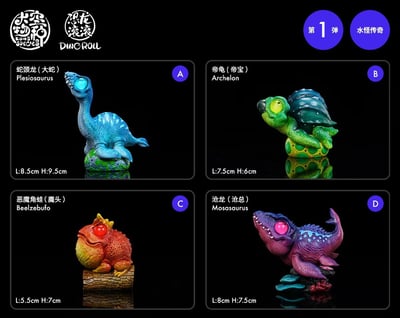 【動物爬蟲】大空物種-恐龍滾滾 水怪傳奇系列 01彈6