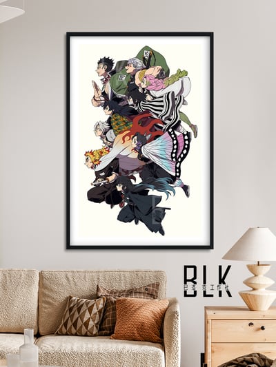 【週邊】巴洛克－鬼滅之刃 九柱出擊 裝飾畫&冰箱貼4