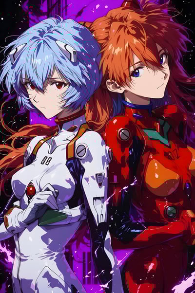 【週邊】H2工作室－新世紀福音戰士 綾波麗 明日香 裝飾畫3