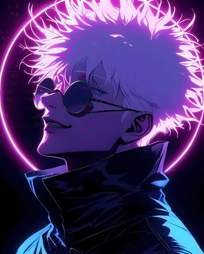 【週邊】H2工作室-五條悟 咒術迴戰動漫二次元裝飾畫4