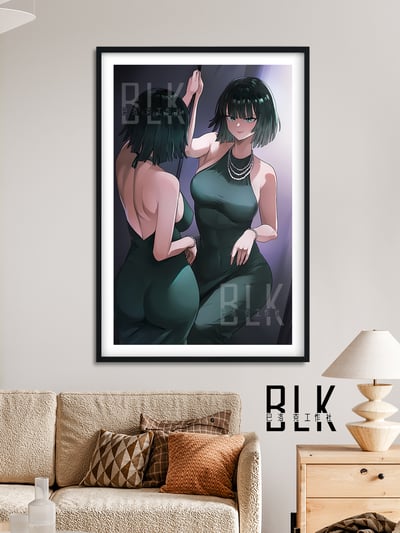 【週邊】巴洛克－一拳超人 禮服吹雪 裝飾畫&冰箱貼4