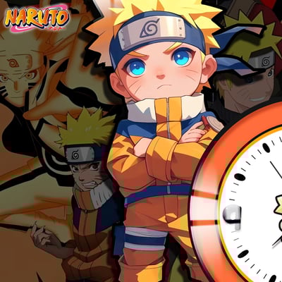 【週邊】阿喵畫社-漩渦鳴人鐘錶2