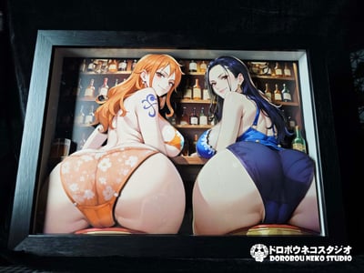 【週邊】泥棒貓工作室-004 娜美&羅賓 立體裝飾畫5