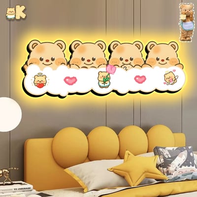 【週邊】阿喵畫社-奶油小熊燈帶畫3