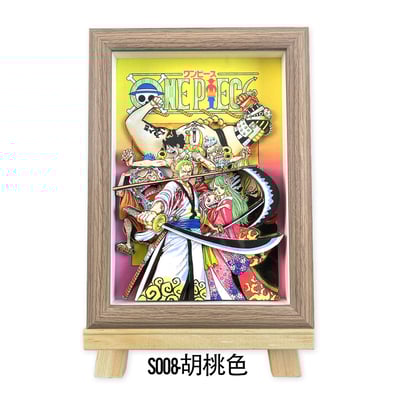 【週邊】萌萌匠-ONE PIECE海賊王草帽團魯夫扉頁大媽大鬍子立體畫3