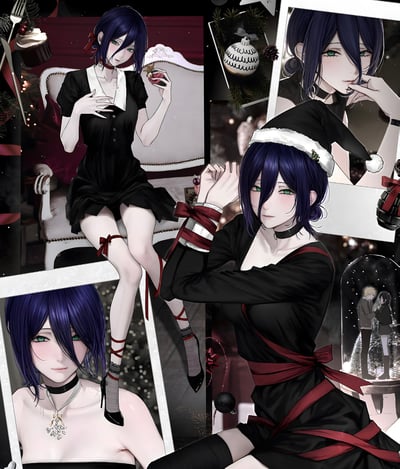 【週邊】H2工作室－鏈鋸人 聖誕蕾塞 裝飾畫3