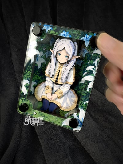 【週邊】萌萌匠-葬送的芙利蓮Frieren魔法花海立體卡磚8