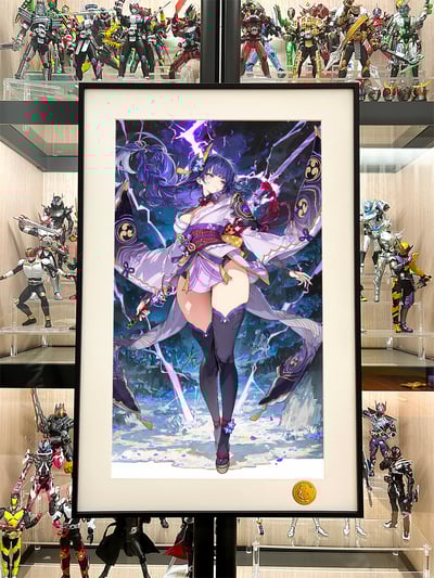 【週邊】星空工作室－紫色雷電・雷電將軍 裝飾畫2