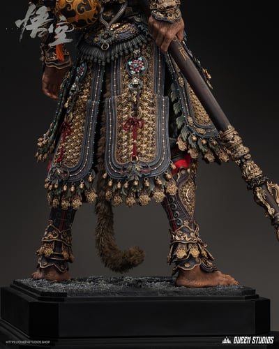 【正版授權】Queen Studios-《黑神話：悟空》天命人大聖金甲1/3全身像4