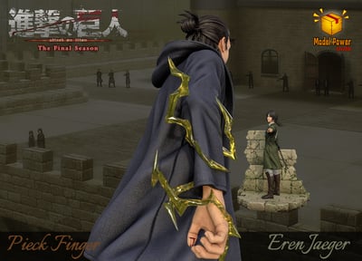 【進擊的巨人】Model Power-進擊的巨人 第5彈 艾倫耶格爾&皮克芬格爾 對峙名場面6