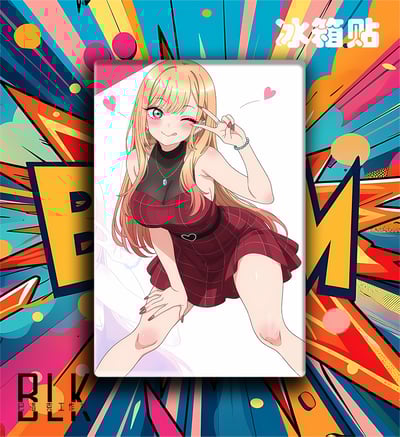 【週邊】巴洛克－戀上換裝娃娃 俏皮喜多川 裝飾畫 & 冰箱貼4