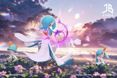 【寶可夢】精寶工作室 JB Studio-圖鑑系列 進化組 拉魯拉絲 奇魯莉安 沙奈朵2