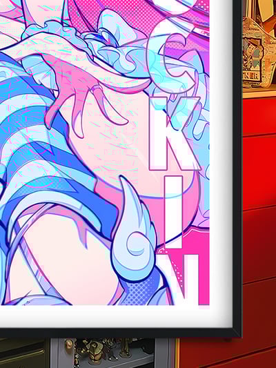 【週邊】巴洛克－吊帶襪天使 粉色天使 裝飾畫&冰箱貼3