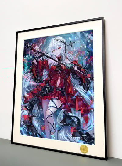 【週邊】H2工作室-濁心斯卡蒂 明日方舟史卡蒂紅蒂動漫二次元裝飾畫3