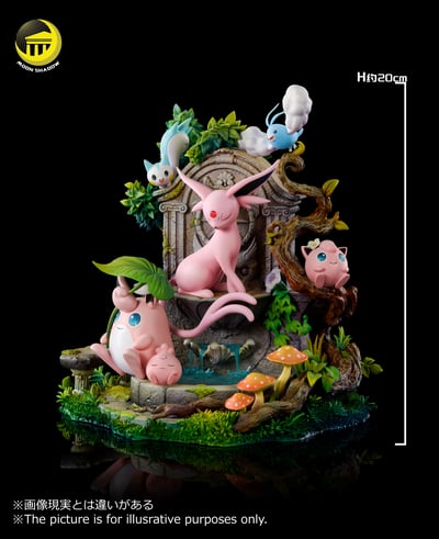 【寶可夢】月影殿－自然系列 太陽伊布 胖丁家族場景7