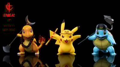 【寶可夢】包郵社-八戒傑尼龜 沙僧小火龍3