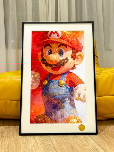 【週邊】星空工作室－金色馬里奧A/B版 裝飾畫5