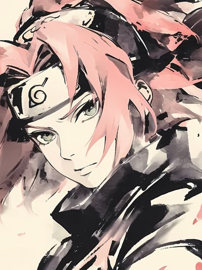 【週邊】星空工作室－火影忍者 水墨火影系列 裝飾畫8