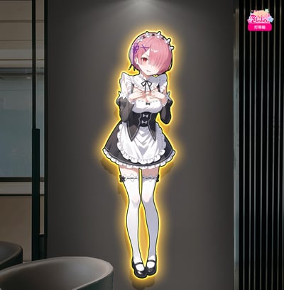 【週邊】阿喵畫社－Re:從零開始的異世界生活 異世界拉姆 1:1 燈帶畫2