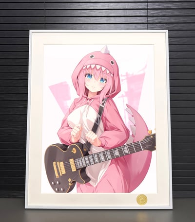 【週邊】H2工作室-睡衣波奇醬 孤獨搖滾後藤獨後藤一里裝飾畫2