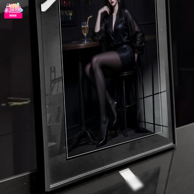 【週邊】阿喵畫社－夜宴 墨紗女帝 裝飾畫2