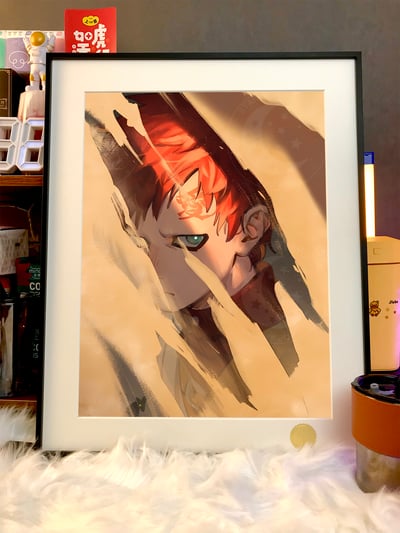 【週邊】星空工作室－火影忍者 我愛羅 裝飾畫3