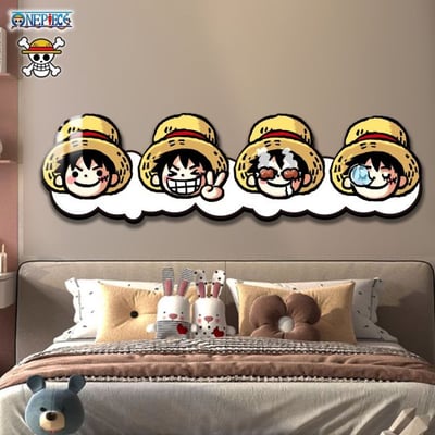 【週邊】阿喵畫社-Q版草帽魯夫大頭床頭燈帶畫2