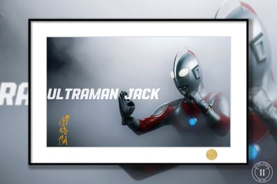 【週邊】H2工作室-傑克奧特曼 鄉秀樹團時朗昭和奧特曼裝飾畫1