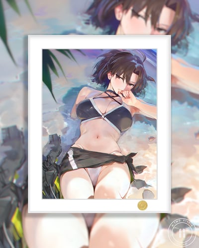 【週邊】H2工作室-泳裝兩儀式 FGO玉兔空境界二次元裝飾畫1