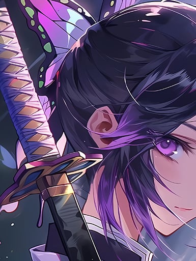 【週邊】巴洛克－鬼滅之刃 蝴蝶忍 裝飾畫 & 冰箱貼2