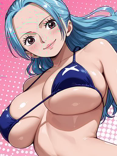 【週邊】巴洛克－海賊王 泳裝薇薇 裝飾畫 & 冰箱貼3