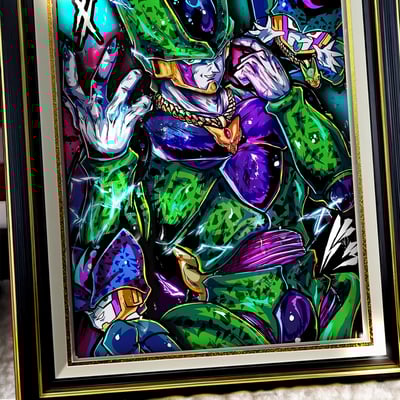 【週邊】阿喵畫社-七龍珠沙魯立體畫3