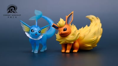 【寶可夢】天冠工坊-伊布家族之水火伊布1
