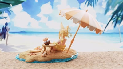 【碧藍檔案】Haruhi-studio-沙灘泳裝聖亞2