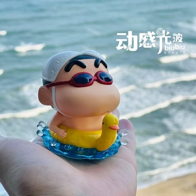 【蠟筆小新】動感光波-冰箱貼系列 第一彈 泳圈小新2