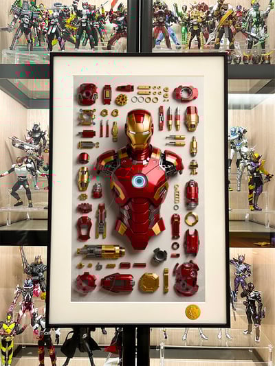【週邊】星空工作室-拆甲鋼鐵人 東尼史塔克復仇者聯盟Iron Man鐵人動畫裝飾畫1
