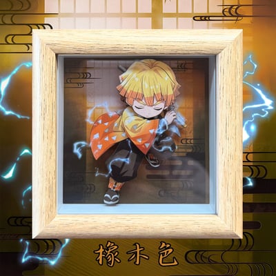 【週邊】凹凸Panda工作室－鬼滅之刃 我妻善逸 紙藝立體掛畫4
