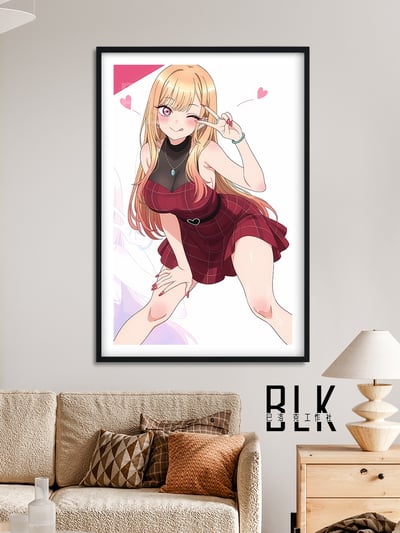 【週邊】巴洛克－戀上換裝娃娃 俏皮喜多川 裝飾畫 & 冰箱貼3