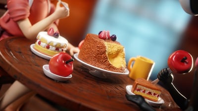 【宮崎駿】物語工作室-宮崎駿桌面系列 02 溫情下午茶 千尋與無臉男7