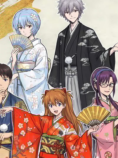 【週邊】星空工作室－新世紀福音戰士 和服EVA 裝飾畫3