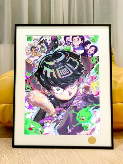 【週邊】星空工作室-靈能100 靈能百分百路人超能影山茂夫龍套靈幻新隆小酒窩動畫二次元裝飾畫2