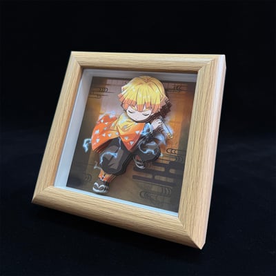 【週邊】凹凸Panda工作室－鬼滅之刃 我妻善逸 紙藝立體掛畫6