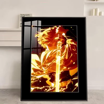 【週邊】橘子工作室－鬼滅之刃 我妻善逸 滅 裝飾畫＆色紙1