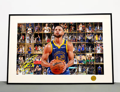 【週邊】H2工作室-諸神黃昏 史蒂芬庫裡 NBA金州勇士庫裡裝飾畫3