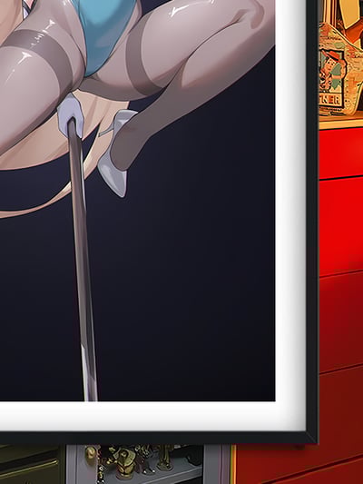 【週邊】巴洛克－蔚藍檔案 熱舞明日奈 裝飾畫&冰箱貼3