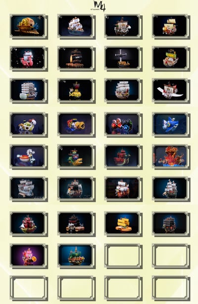 【海賊王】M4工作室-全員船系列 第三十彈 霍金斯海賊船 怨恨道夫號4