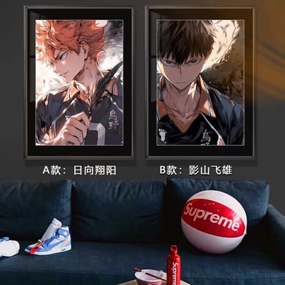 【週邊】千鳥社-排球少年日向翔陽影山飛雄烏野高校裝飾畫6