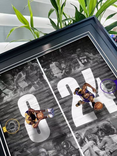 【週邊】千鳥社-科比湖人隊KOBE黑曼巴NBA裝飾畫3