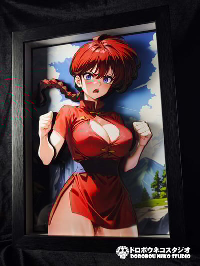 【週邊】泥棒貓工作室-早乙女亂馬 立體裝飾畫5