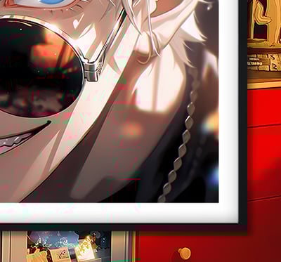 【週邊】巴洛克－咒術迴戰 微笑五條悟 裝飾畫&冰箱貼3